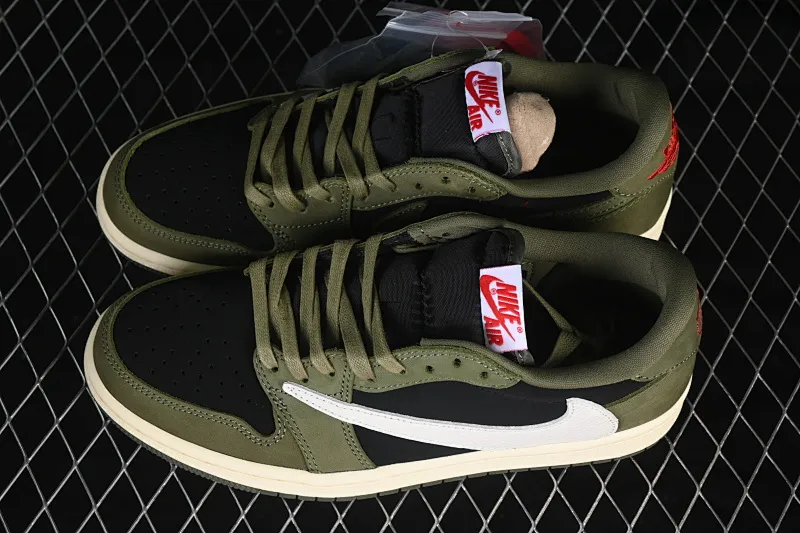 All categories Air Jordan Jordan series basketball shoes Air Jordan 1 Low ZG version Travis Scott x Air Jordan 1 Low OG AJ1 Joe 1 undercut low top full head layer DM7866-002